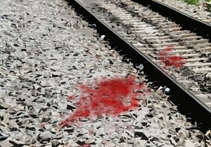 فوت پسر جوان در برخورد با قطار در قزوین