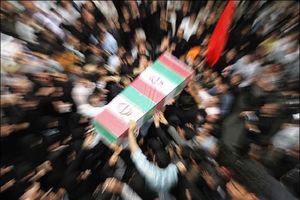 مراسم استقبال از پیکر شهید حسین مهدویان در قزوین برگزار شد